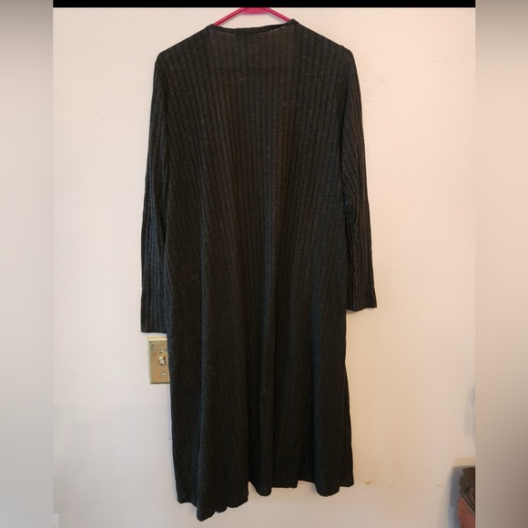 Lularoe black long cardigan sweater size womens large - Picture 2 of 3